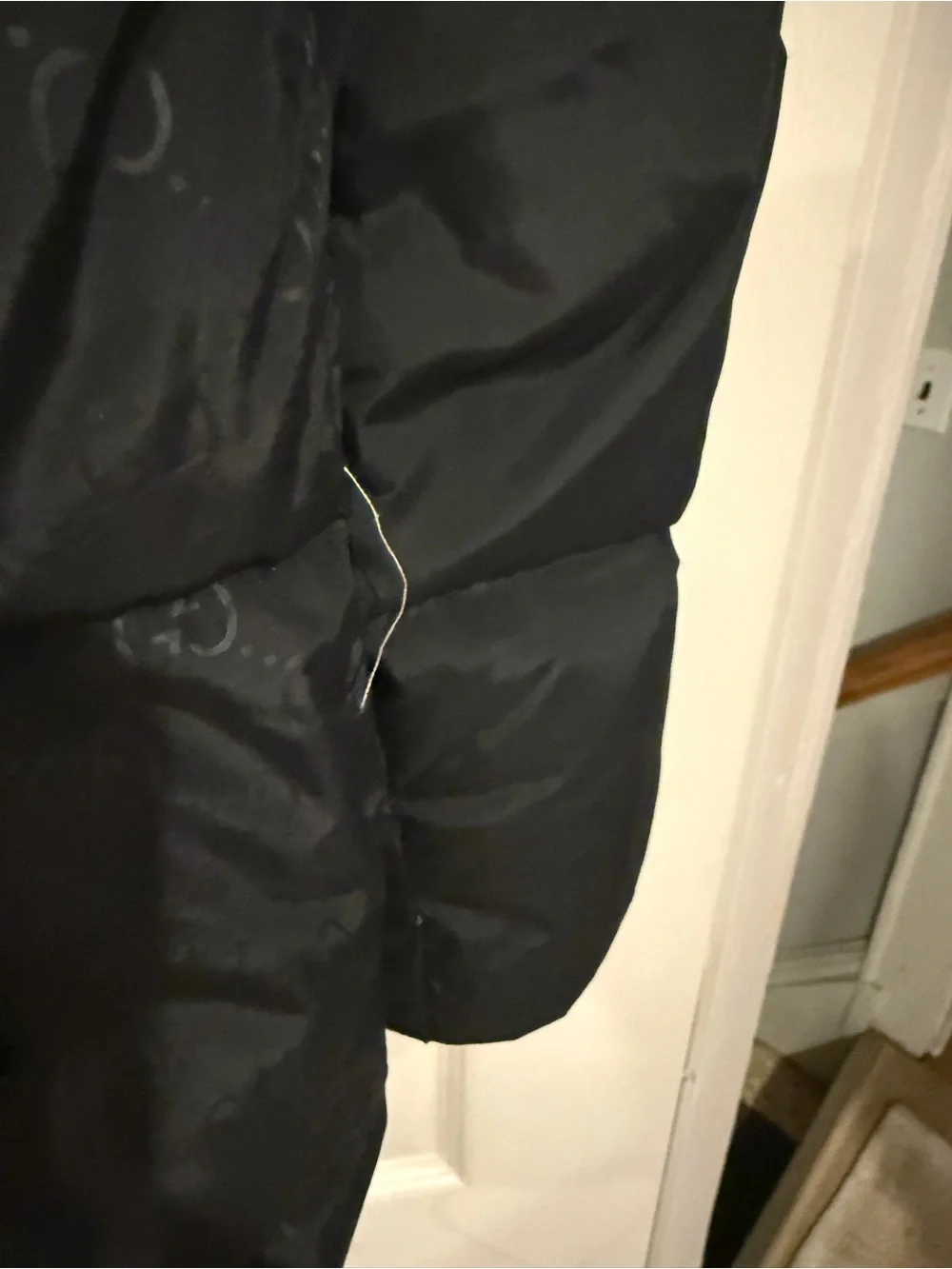 Gucci Black Jacket with Cream Neck Trim